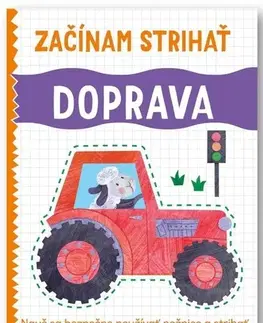 Nalepovačky, vystrihovačky, skladačky Začínam strihať: Doprava