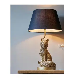 Lampy Endon 106796 - Stolná lampa FOX 1xE14/6W/230V čierna/mosadz 106796