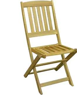 Záhradné drevené kreslá Záhradná stolička drevená skladacia