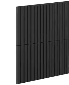 Kuchynské skrinky Čelo skrinky Luxeo F14-D60S2_D60S2+1_D60IN-AX ryfla black