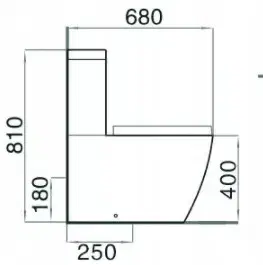 Záchody MEXEN - Lena WC kombi misa vrátane sedátka soft-close 31051000