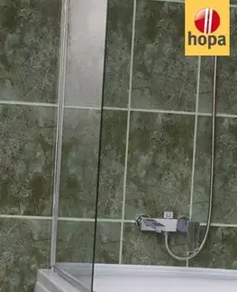 Sprchové dvere OLSEN SPA - Vaňová zástena HOPA EVORA - Farba rámu zásteny - Hliník chróm, Rozmer A - 80 cm, Smer zatváranie - Univerzálny Ľavé / Pravé, Výplň - Číre bezpečnostné sklo - 5 mm BCEVOR80CC