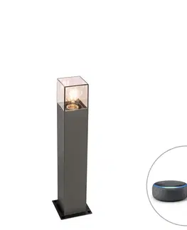 Zahradne stlpove lampy Inteligentná stojaca vonkajšia lampa antracit 50 cm vrátane Wifi P45 - Denmark
