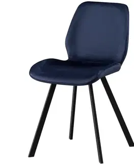 Čalúnené stoličky Stolička Noelle 10427 modrá