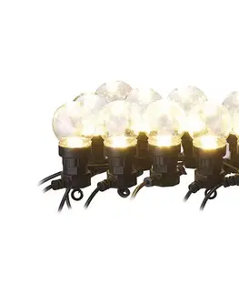 LED osvetlenie  LED vonkajšia dekoračná reťaz 10xLED/10m IP44 priehľadná DCPW02