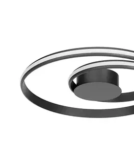Svietidlá Redo 01-4359 - LED stmievateľné stropné svietidlo TORSION LED/40W/230V čierna 01-4359