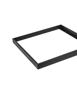 Svietidlá  Kovový rám na inštaláciu LED panelov 600x600 mm čierna 035050_FRAME_BLACK