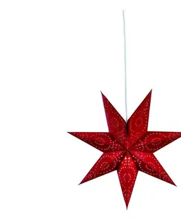 Vianočné dekorácie Markslöjd 700122 - Vianočná dekorácia SATURNUS 1xE14/25W/230V pr. 45 cm červená 700122