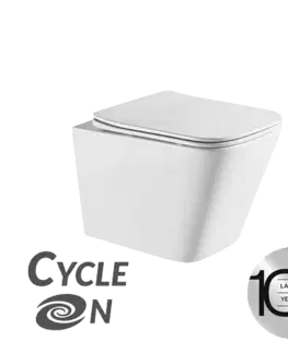 Záchody Laveo - Kvadrato CycleOn 2.0 - WC misa bez okraja VMK_610S