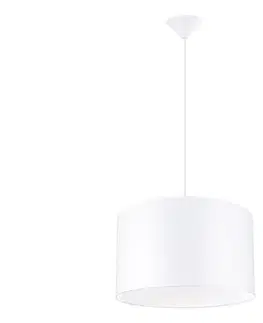 Svietidlá  SL.1404 - Luster na lanku NOVA 1xE27/15W/230V pr. 40 cm biela SL.1404