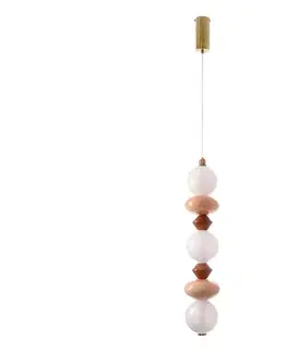 Svietidlá  LED luster na lanku FLORES LED/20W/230V zlatý/oranžový/hnedý 33-50670
