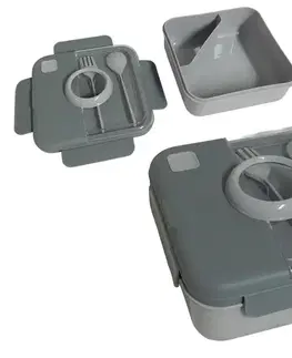 Desiatové boxy MAKRO - Box desiatový 1250ml 17x17x9cm
