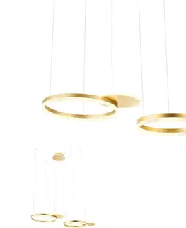 Svietidlá Redo 01-2606 - LED Stmievateľný luster na lanku SIGUA LED/99W/230V 3000K zlatá 01-2606