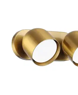 Svietidlá Ideal Lux - LED Nástenné bodové svietidlo DODO 2xGX53/9W/230V mosadz 327921