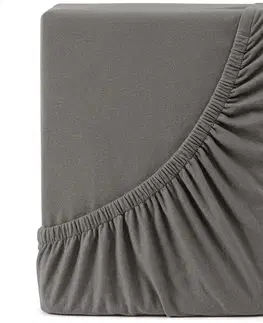 Plachty 4Home jersey prestieradlo Lycra antracit, 180 x 200 cm