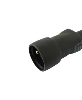 Predlžovacie káble Legrand 50446 - Zásuvka gumová 2P+T 16A/250V IP44 čierna 50446