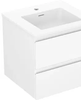 Kúpeľňový nábytok MEXEN/S - Orio kúpeľňová skrinka 50 cm s umývadlom Otis, 2 zásuvky, biela mat 91A10-05047-2-BFF01-W18M01