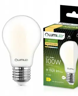 Žiarovky E27 Žiarovka LED A60 FIL FR 11W E27 1521LM 3000K