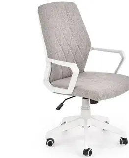 Otočné kreslá Kancelárske kreslo Spin 2 Biely/Svetlý Šedá