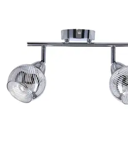 Nástenné svetlá Nástenná LED páska 2X10W E14 chróm FORT