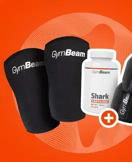 Bandáže na cvičenie GymBeam Neoprénová bandáž na koleno Conquer  M