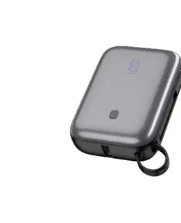 Predlžovacie káble  Powerbanka 10000 mAh 20W Power Delivery so vstavaným USB-C káblom 1m čierna PMPB1020C