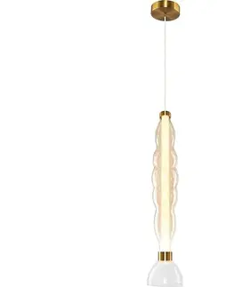Svietidlá  LED Luster na lanku LUCCO LED/18W/230V pr. 15 cm zlatá ML1416