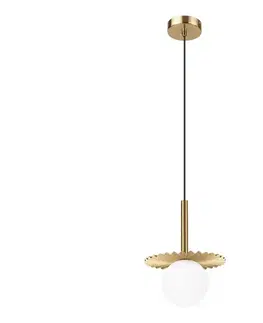 Svietidlá  Luster na lanku CHITA 1xG9/5W/230V zlatý LM-1.277/MIEDŹ