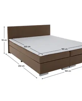 Boxspring Boxspringová posteľ ADRIANA 3 Tempo Kondela