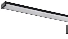 Doplnky do kúpeľne SAPHO - CHICAGO MAX LED svietidlo, 780x120, 15W, 230V, IP44, plast, čierna mat AU473
