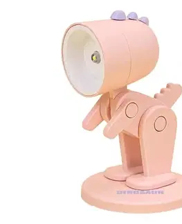 Lampy Bohemia-Design LED stolná lampa LED/0,06W/3xLR41 dinosaurus ružová DIN-P