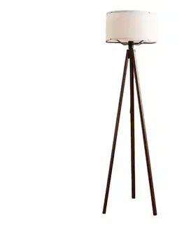Lampy  Stojacia lampa AYD 1xE27/40W/230V hnedá/biela+ 780SGN3504