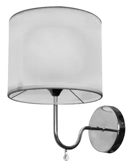 Nástenné svetlá Nástenná lampa 1X60W E27 biela BRAVA