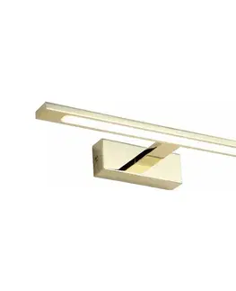 Kúpeľňové zrkadlá Zuma Line W89443-12W-GD - LED Osvetlenie zrkadla ALTER LED/12W/230V IP44 zlatá W89443-12W-GD