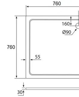 Sprchovacie kúty H K - Sprchovací kút SOLO B8 76x76x185 so zalamovacími dverami vrátane sprchovej vaničky z liateho mramoru SE-SOLOB87676/THOR-76SQ