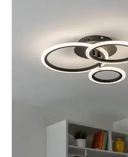 Svietidlá BRILAGI - LED Stmievateľný prisadený luster ORBITS LED/40W/230V 3000-6500K čierna + DO BG-J3340/B