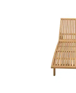 Záhradné lehátka DEOKORK Záhradné lehátko teak ELEGANCE
