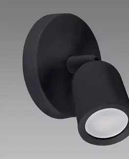Lampy do obývačky Nástenná lampa Bogna GU10 1C Black 03983 K1
