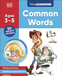 Príprava do školy, pracovné zošity Disney Learning Common Words (Ages 3-5) - DK