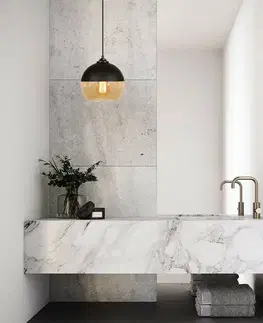 Svietidlá Závesný luster Camini - MR - 869, čierna