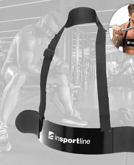 Ostatné fitness náradie Závesný pás na posilňovanie bicepsov inSPORTline Bicipi čierna