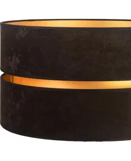 Predlžovacie káble  - Tienidlo univerzálne DUO E27 pr. 40 cm čierna/zlatá 83525