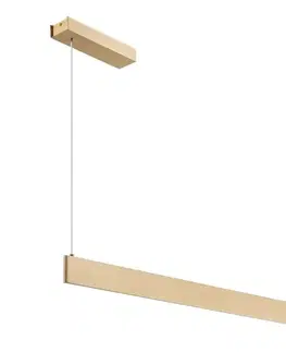 Svietidlá  LED luster na lanku LINEA LED/36W/230V 3000/4000/5700K CRI 90 zlatý ML1785