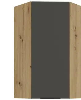 Kuchynské skrinky visiace Kuchynská skrinka Aria-Gr/Ar Anti Fingerprint 60x60 Gn-108 1f (45°)