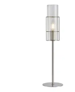 Lampy Markslöjd 108557 - Stolná lampa TUBO 1xE14/40W/230V 50 cm lesklý chróm/číra 108557