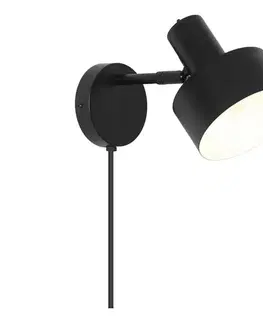 Svietidlá Nordlux - Nástenné svietidlo MATIS 1xE27/15W/230V čierna 2512201003