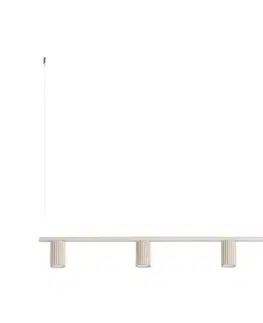 Svietidlá  SL.2713 - Závesné svietidlo na lane KARBON 4xGU10/10W/230V krémové SL.2713