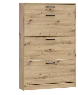 Skrinky na topánky Skrinka na topánky NIKO nikd321-d78 dub artisan