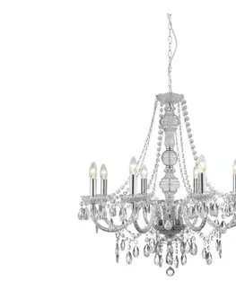Svietidlá Searchlight 8888-8CL - Luster na reťazi MARIE THERESE 8xE14/40W/230V 8888-8CL