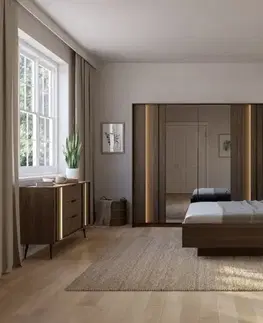 Komody ArtLas Komoda MAARO 183/4D s LED osvetlením